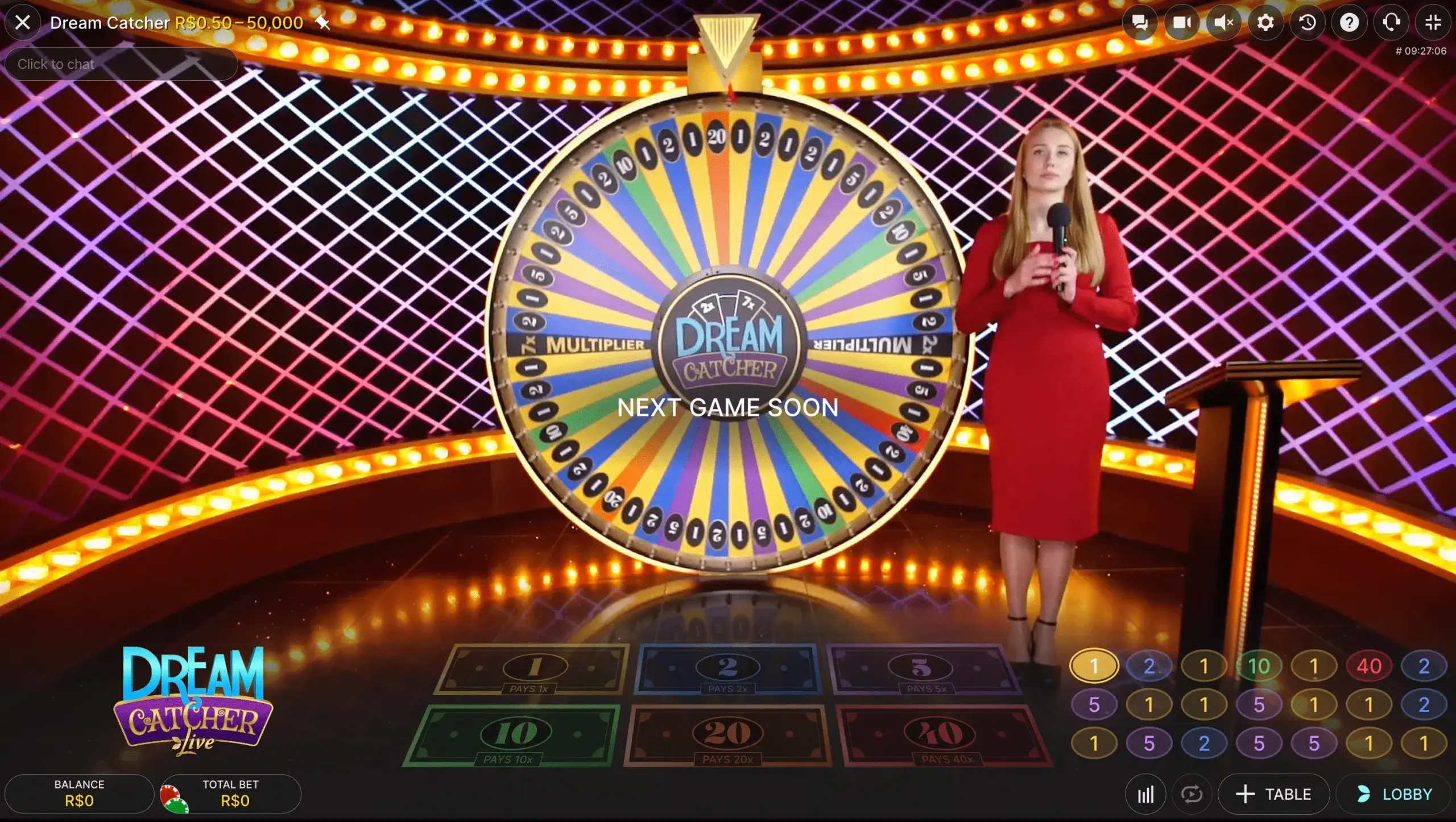 Dream Catcher casino live game show