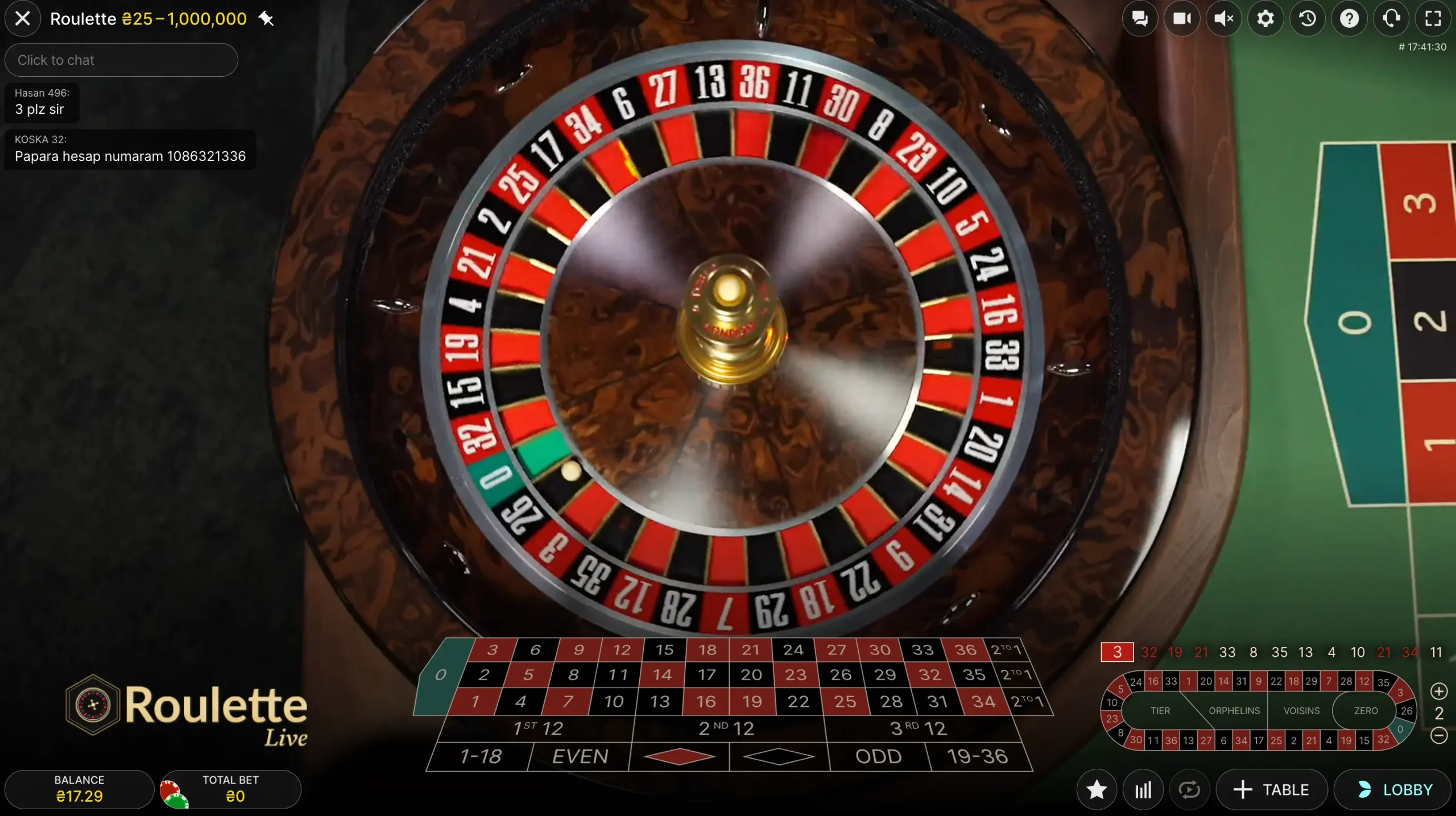 live Roulette strategies