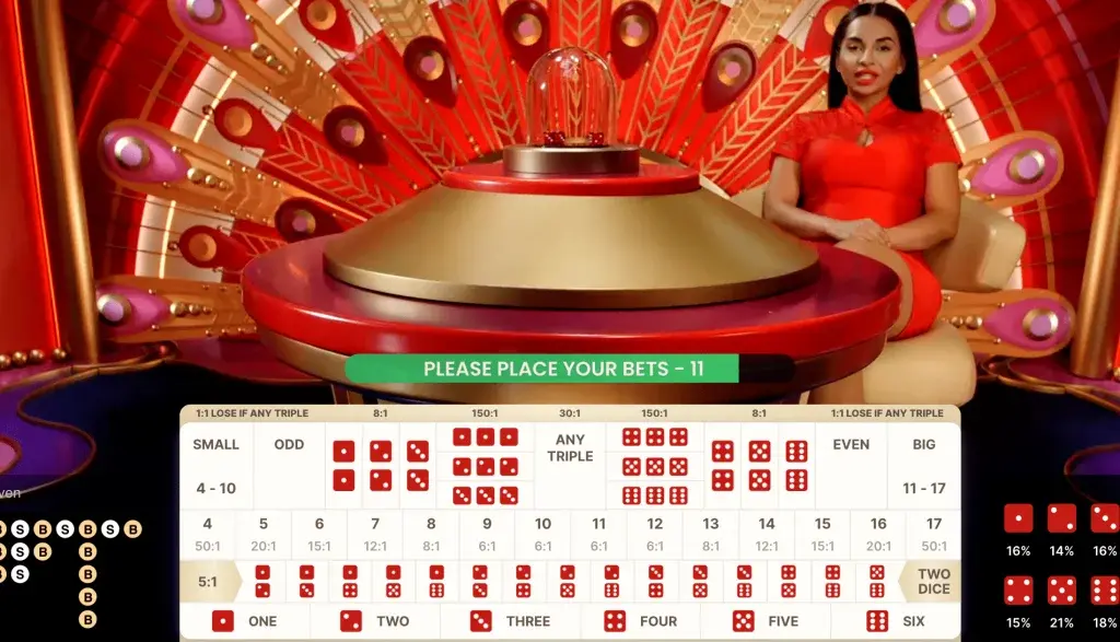 Sic Bo popular live dealer games