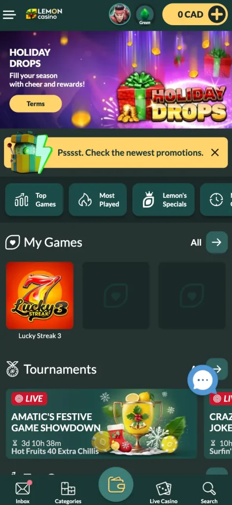 lemon casino official mobile app